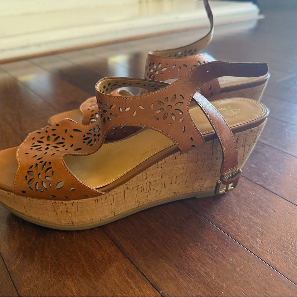Brown Wedge Sandals